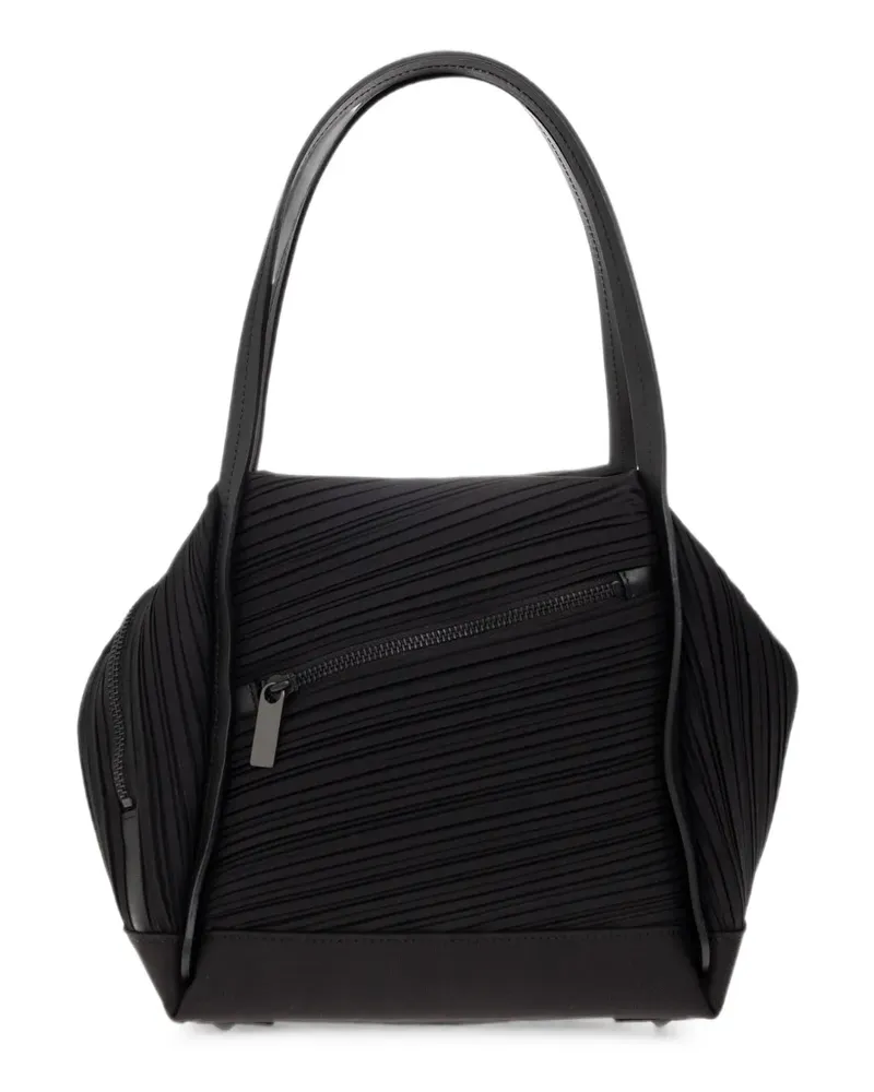 Issey Miyake pleated tote bag - Schwarz Schwarz