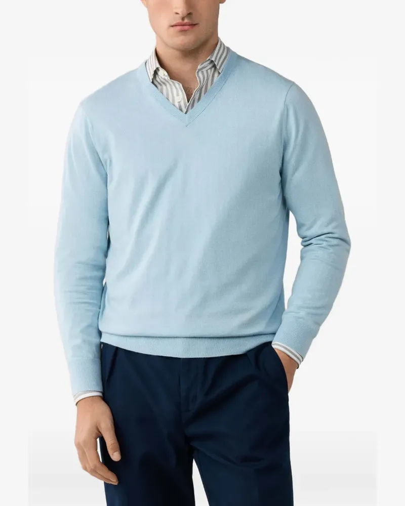 Hackett Pullover mit V-Ausschnitt - Blau Blau