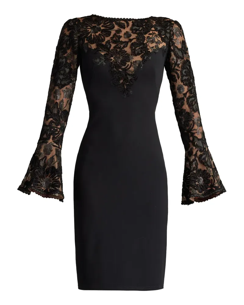 Tadashi Shoji Lou floral-lace dress - Schwarz Schwarz