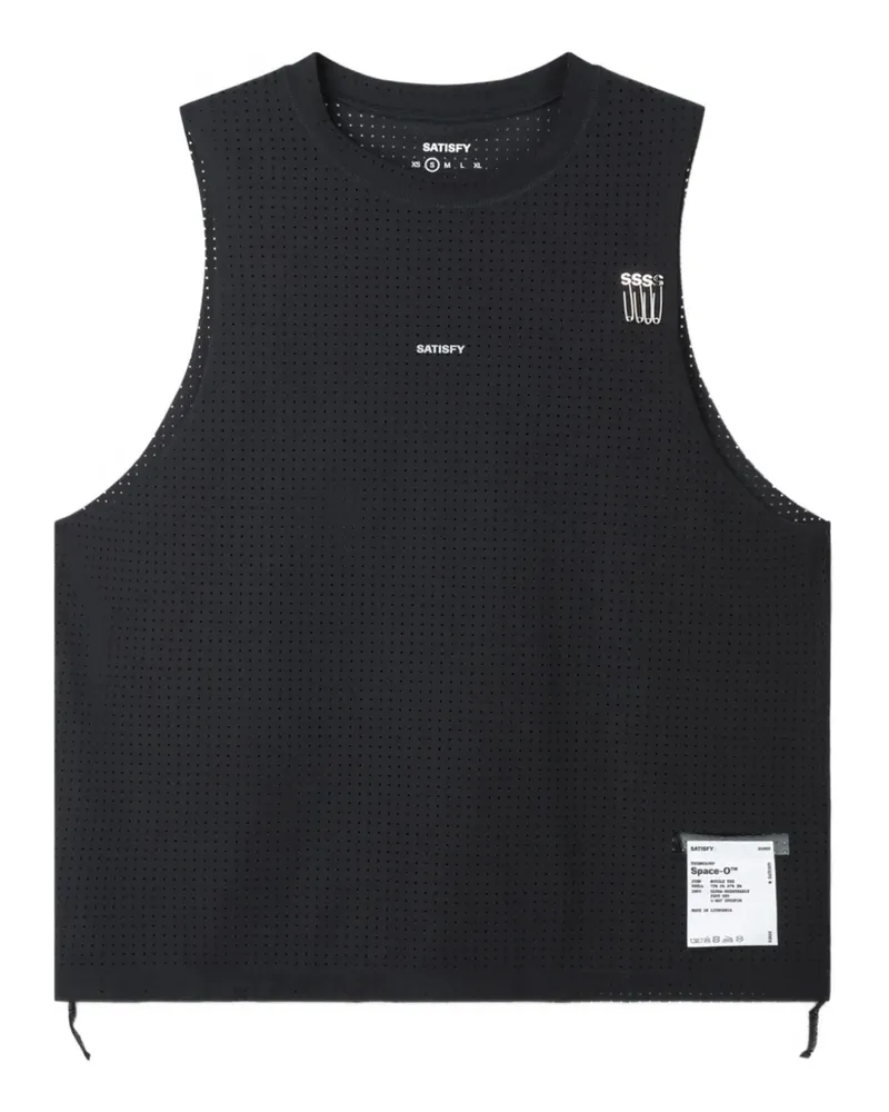 Satisfy Space‑O™ sleeveless tank top - Schwarz Schwarz