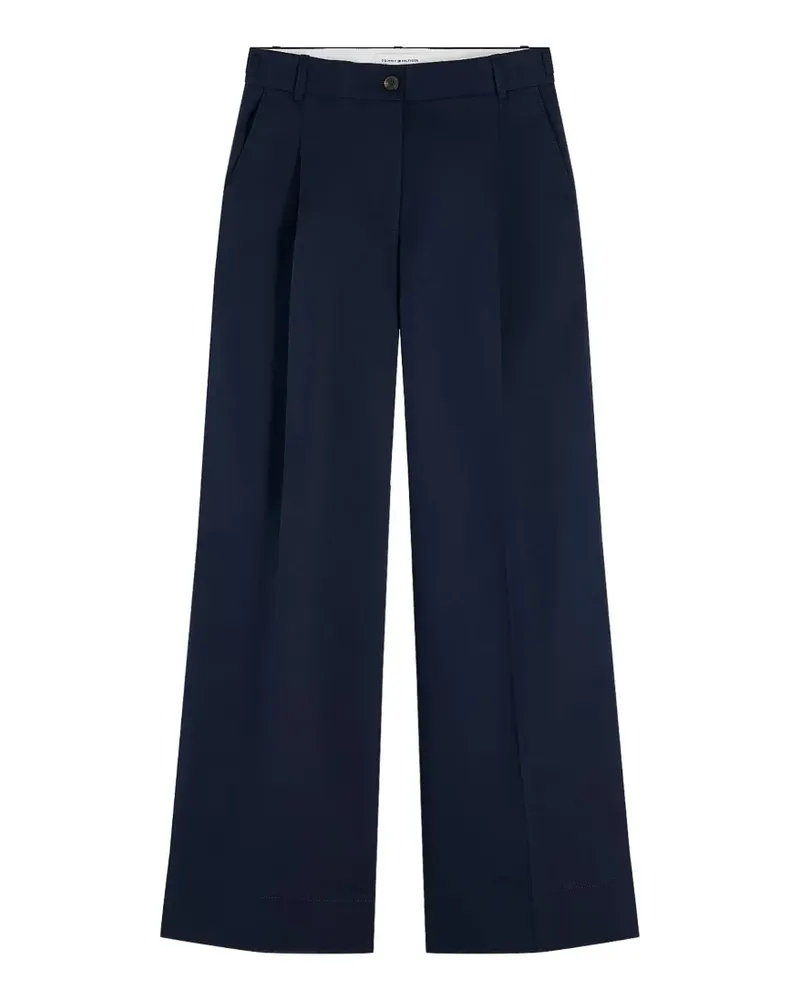 Tommy Hilfiger Weite Hose mit Bundfalten - Blau Blau