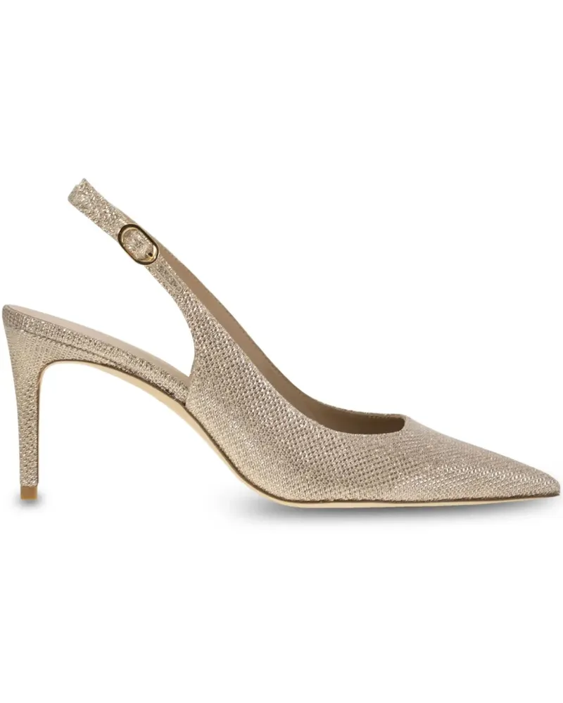 Stuart Weitzman Spitze Slingback-Pumps 75mm - Gold Gold