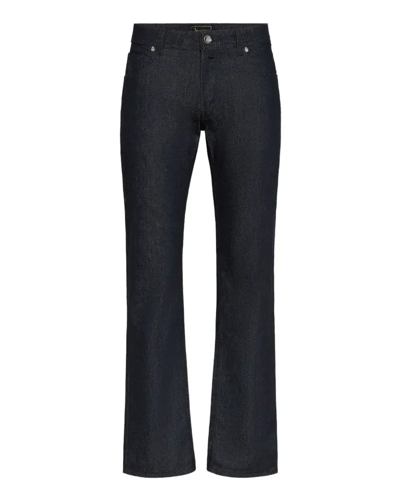 Billionaire Five-Pocket-Jeans mit Logo - Blau Blau
