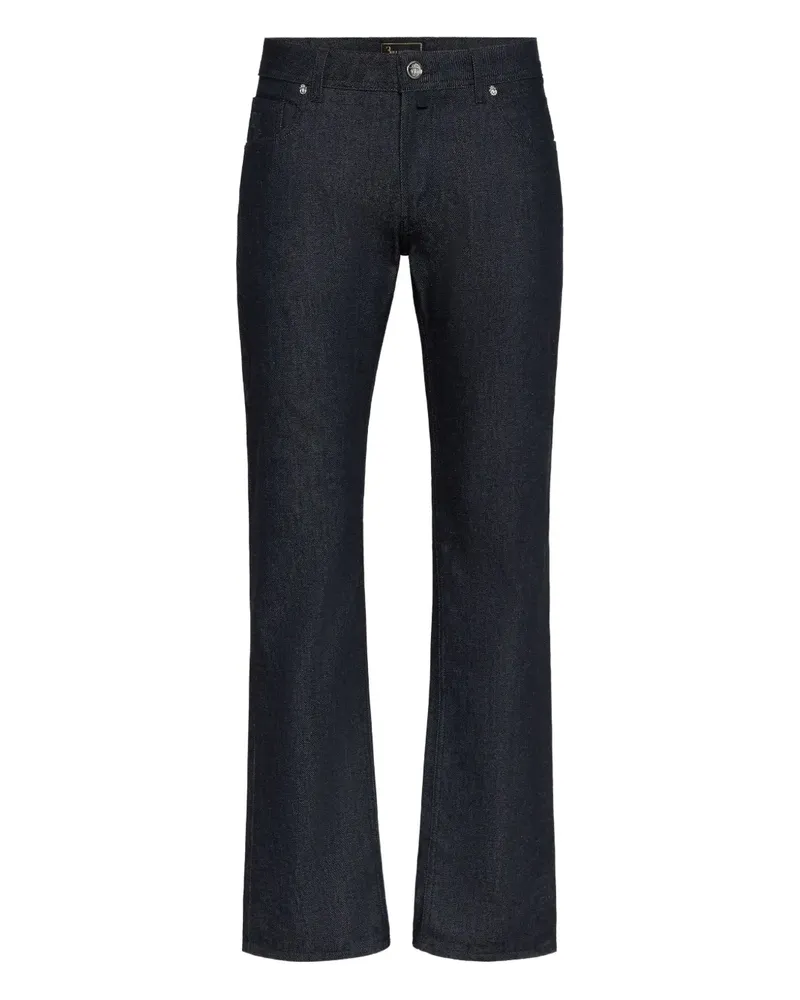 Billionaire Five-Pocket-Jeans mit Logo - Blau Blau
