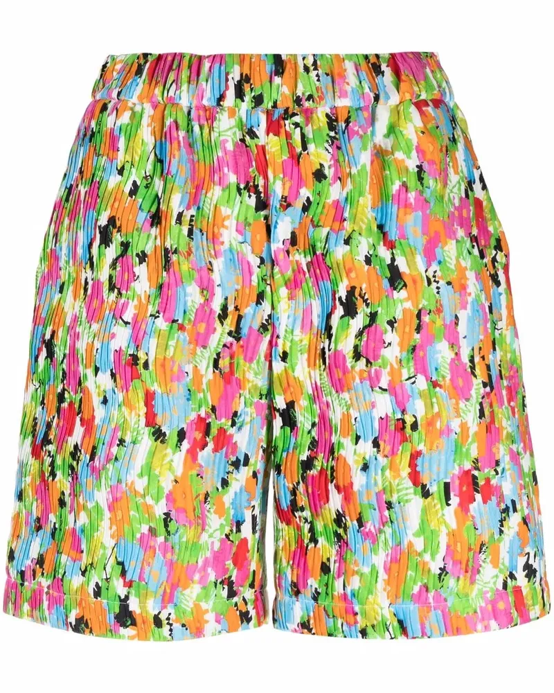 MSGM Shorts mit abstraktem Print - Grün Grün