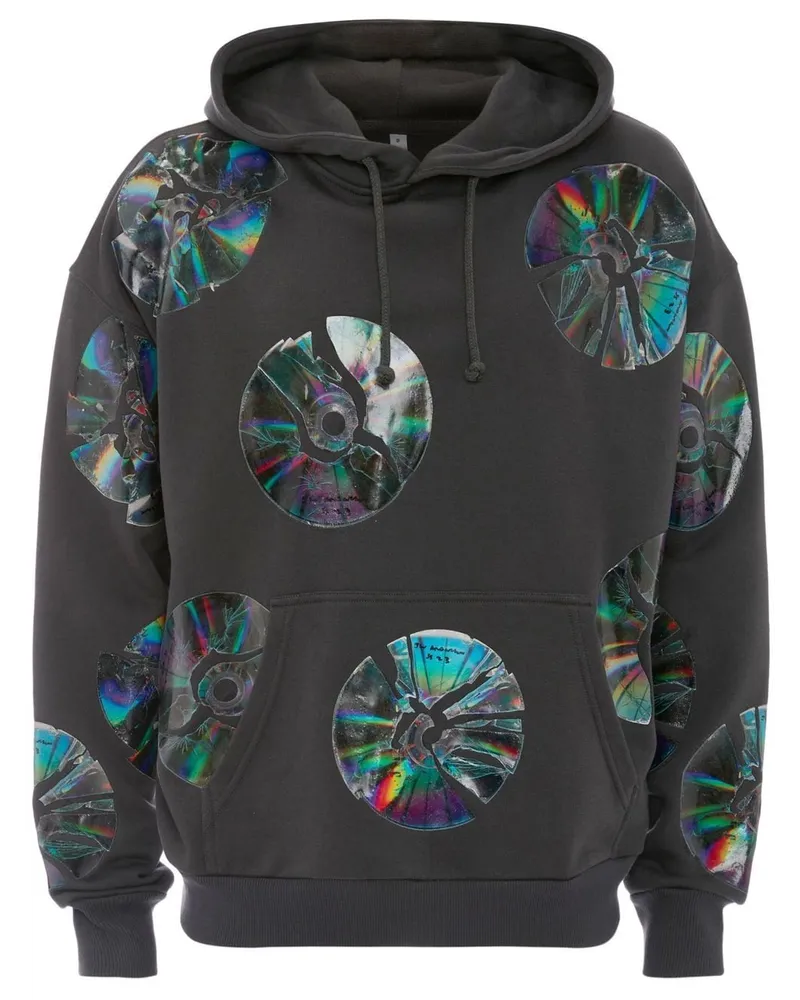 J.W.Anderson Hoodie mit grafischem Print - Schwarz Schwarz