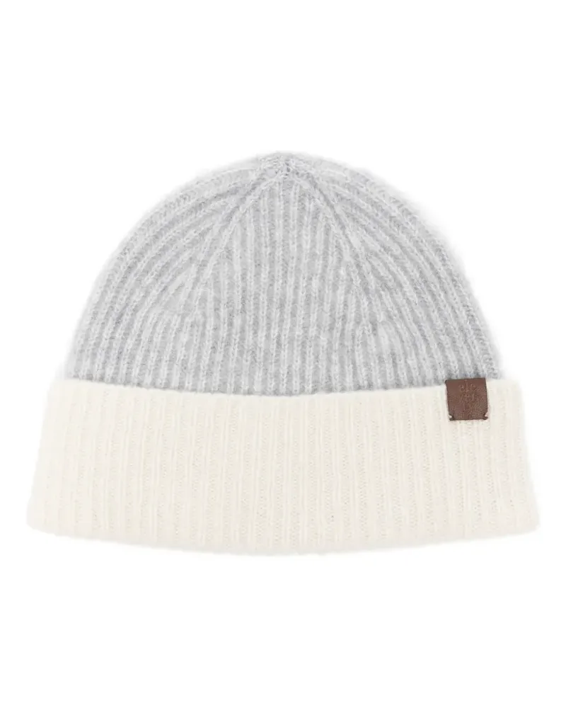 Eleventy ribbed-knit beanie hat - Grau Grau