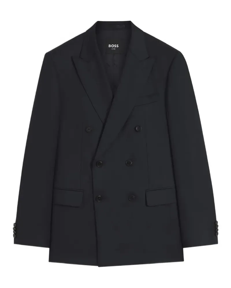 HUGO BOSS double-breasted blazer - Schwarz Schwarz