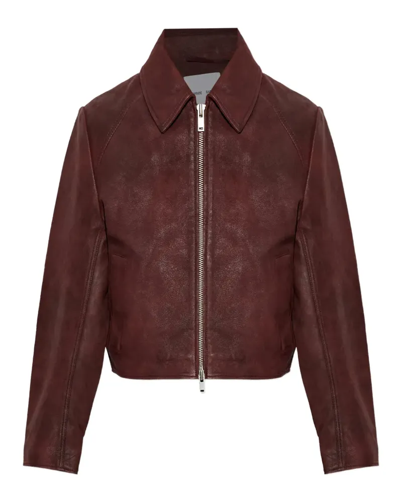 Samsøe & Samsøe Sashiva leather jacket - Rot Rot