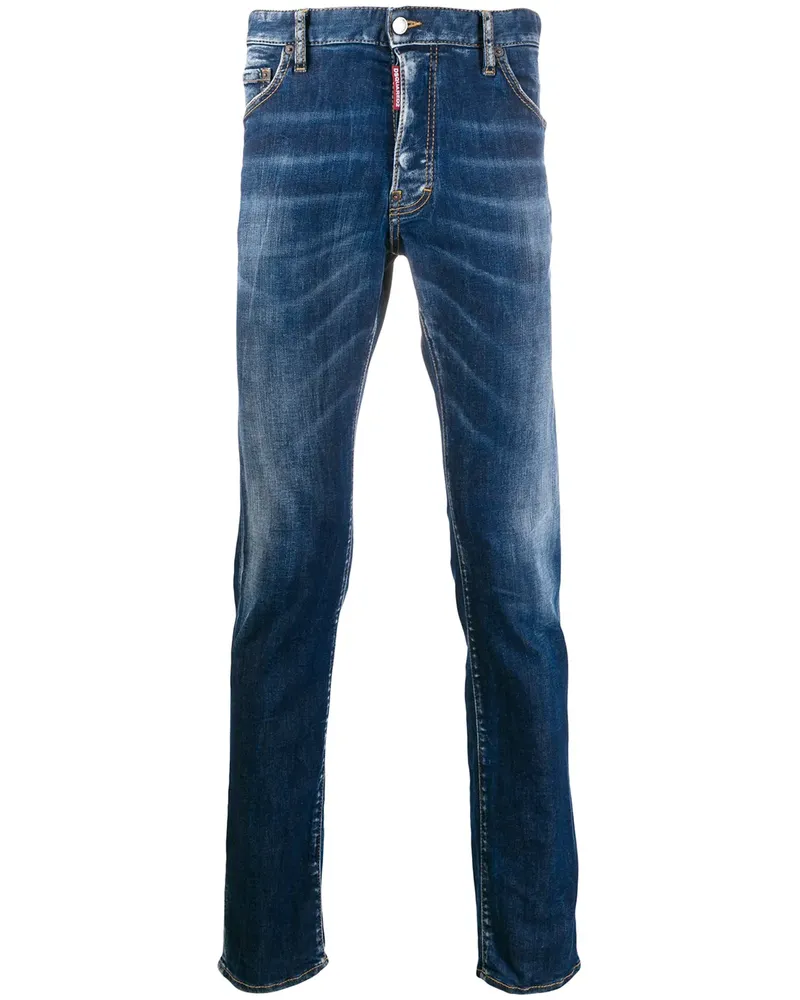 Dsquared2 Ausgeblichene Skinny-Jeans - Blau Blau