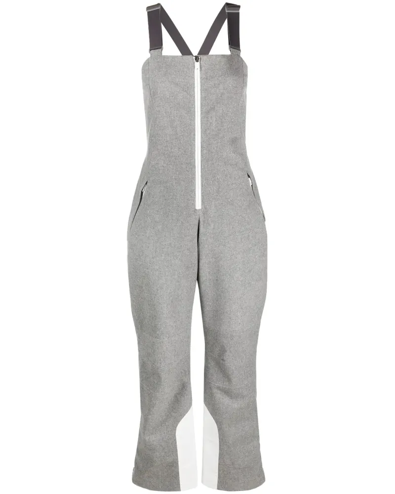 Brunello Cucinelli Jumpsuit in Colour-Block-Optik - Grau Grau
