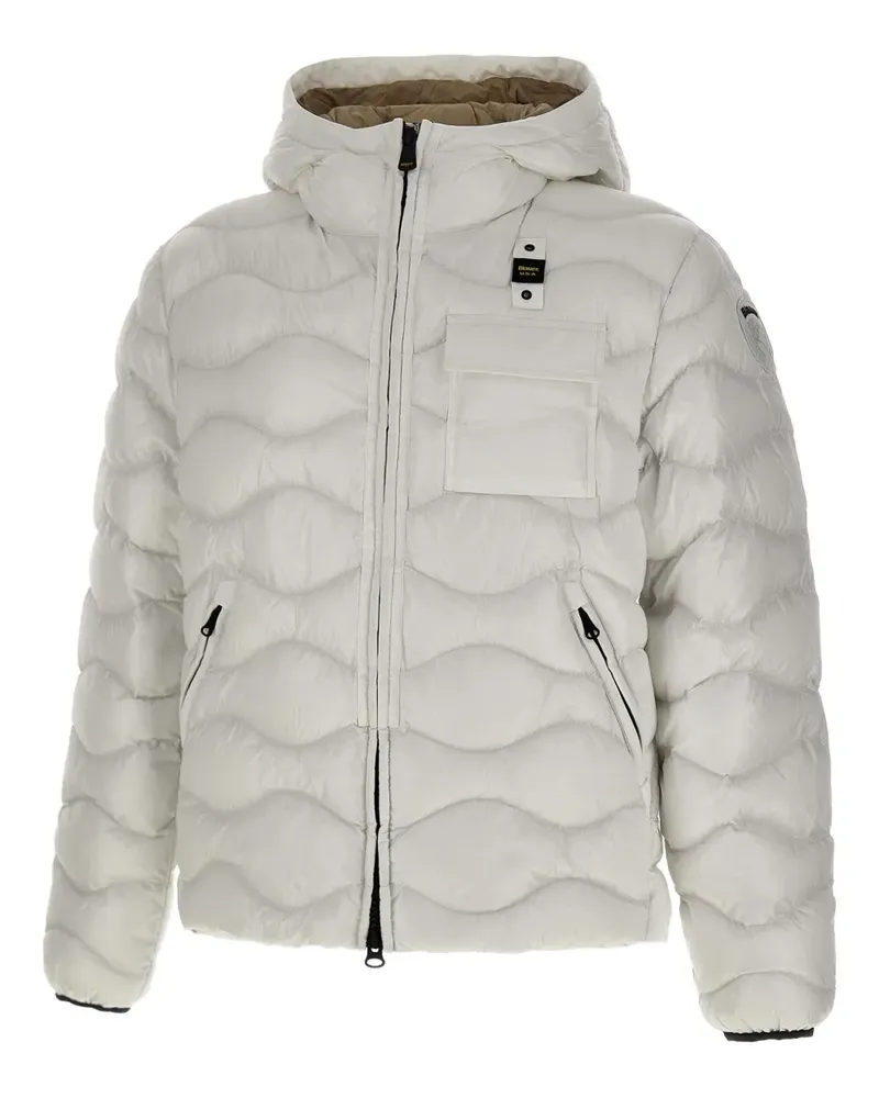 Blauer Bryant chest-pocket quilted jacket - Weiß Weiß