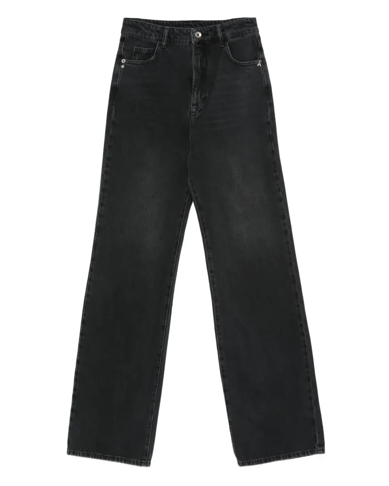 Patrizia Pepe Jeans mit hohem Bund - Schwarz Schwarz