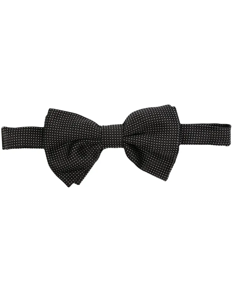 Tagliatore Seidenkrawatte mit Polka Dots - Schwarz Schwarz