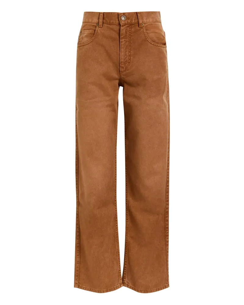 Isabel Marant Jenny Jeans mit Gürtelschlaufen - Braun Braun