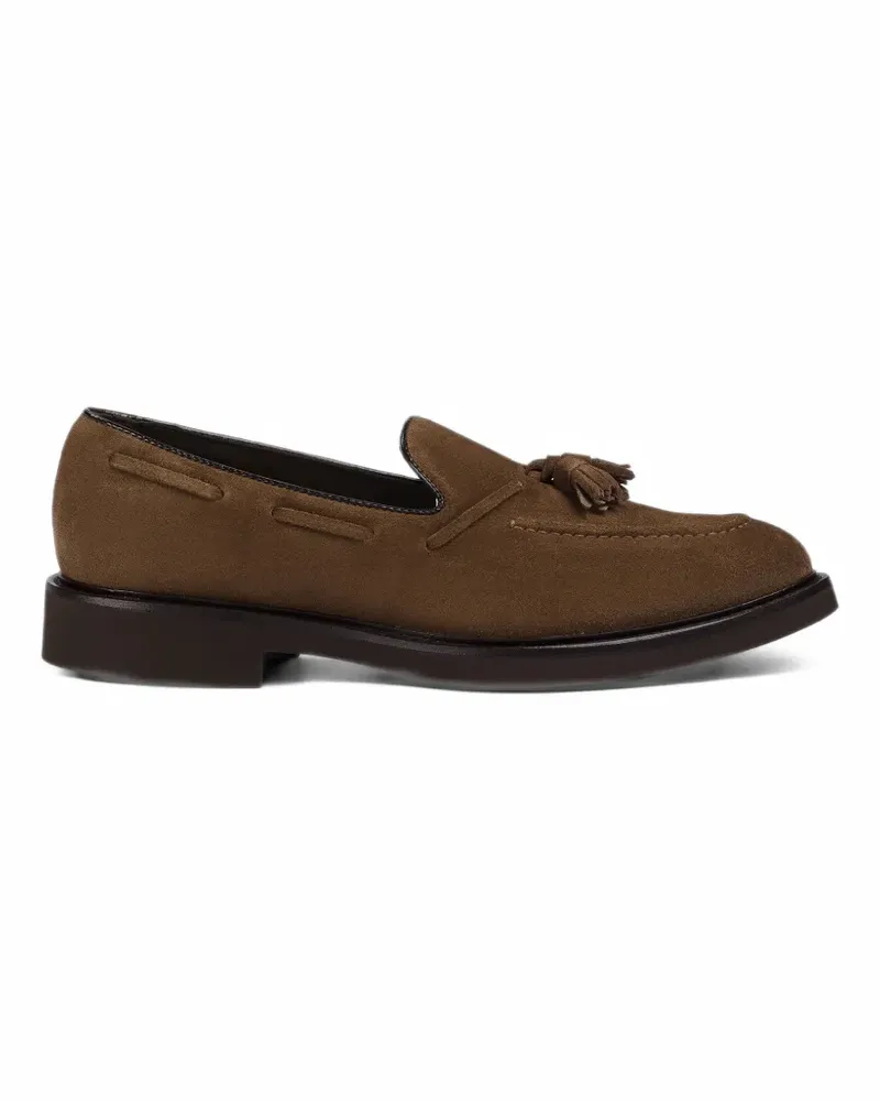 Doucal´s Loafer aus Wildleder mit Quasten - Braun Braun