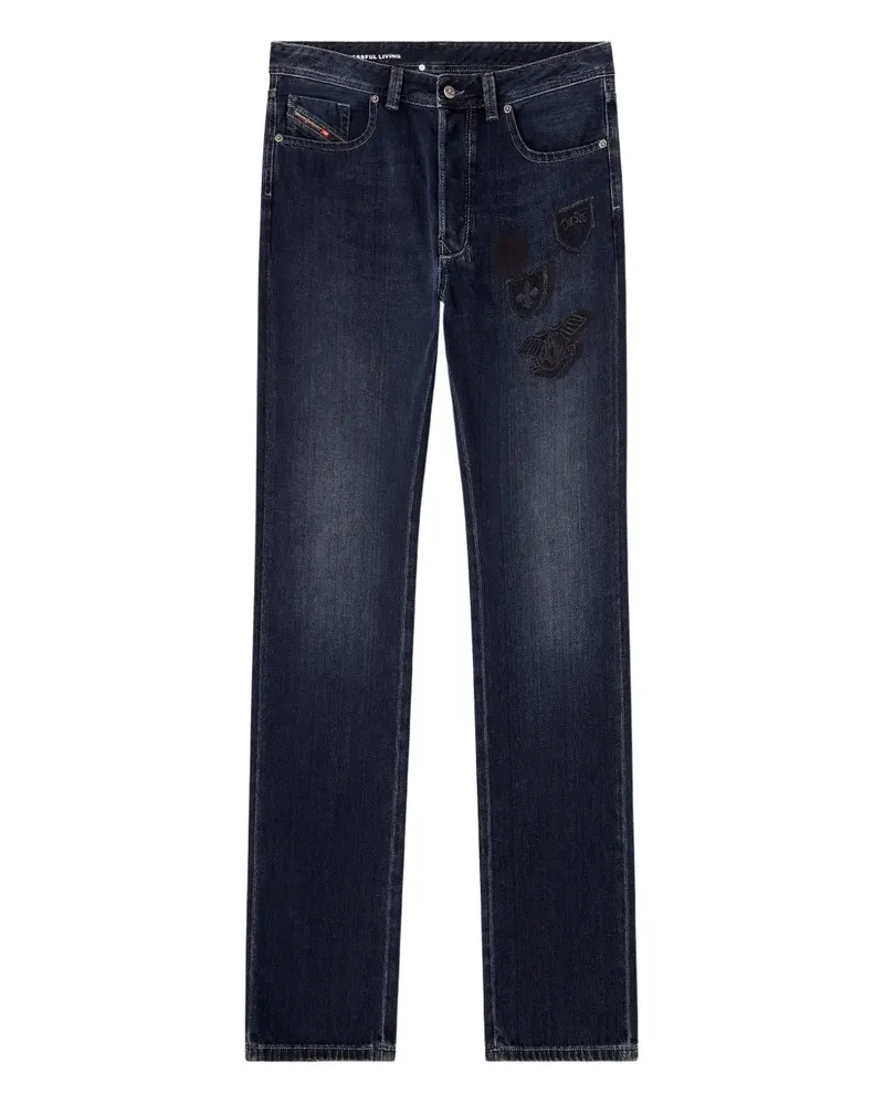 Diesel 1985 Larkee-S shaded embroidered jeans - Blau Blau