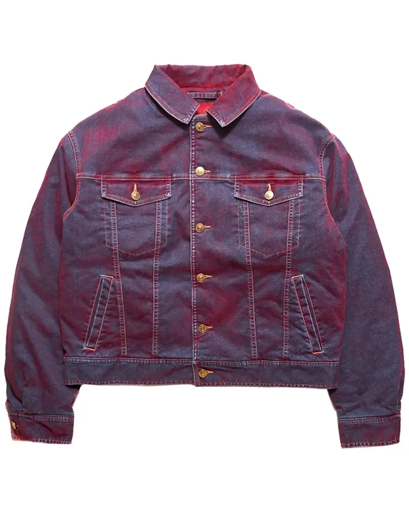 KUSIKOHC Klassische Jeansjacke - Rot Rot