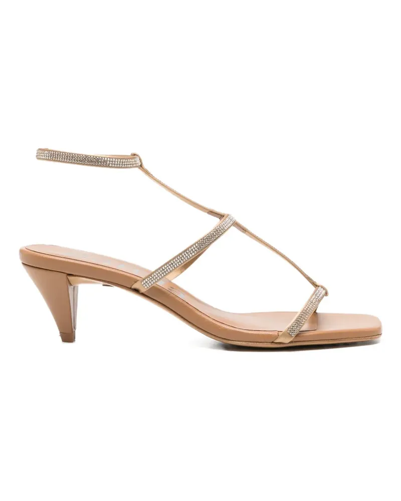 Pedro Garcia embellished-strap sandals - Nude Nude