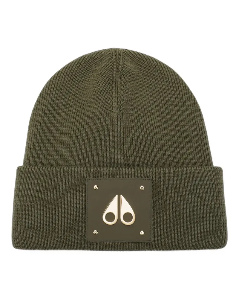 Moose Knuckles Gold Series Beanie mit Icon-Logo - Grün Grün