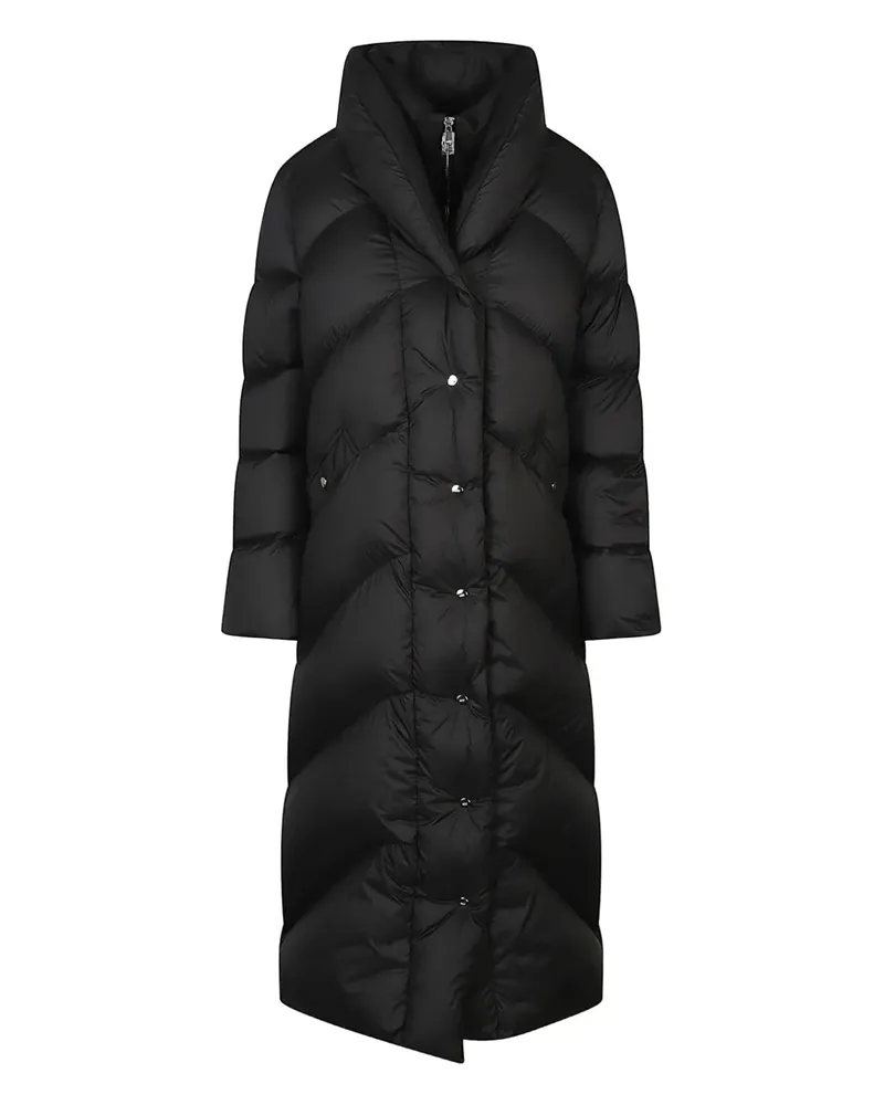 ADD zip-up quilted coat - Schwarz Schwarz