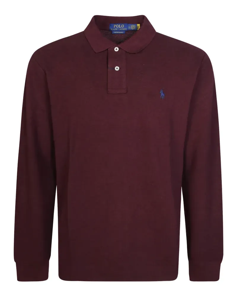 Ralph Lauren Custom slim fit mesh polo shirt - Rot Rot