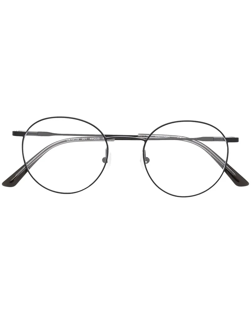 Calvin Klein Brille mit rundem Gestell - Schwarz Schwarz