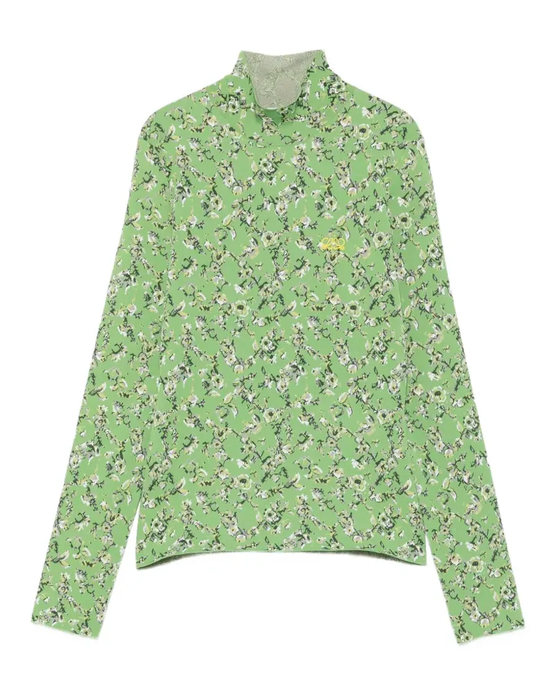 Loewe Pullover mit Logo-Print - Grün Grün