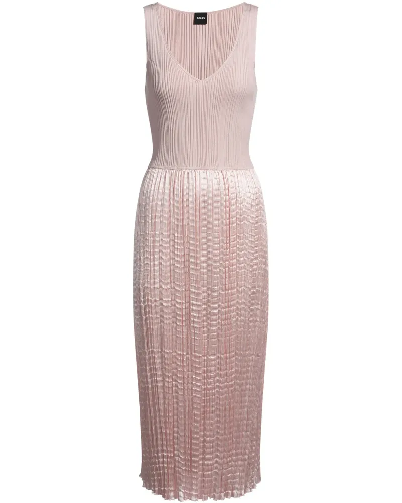 HUGO BOSS Kleid mit Falten - Rosa Rosa