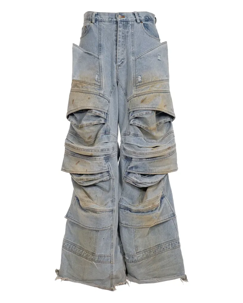 Natasha Zinko Treated Space Jeans - Blau Blau