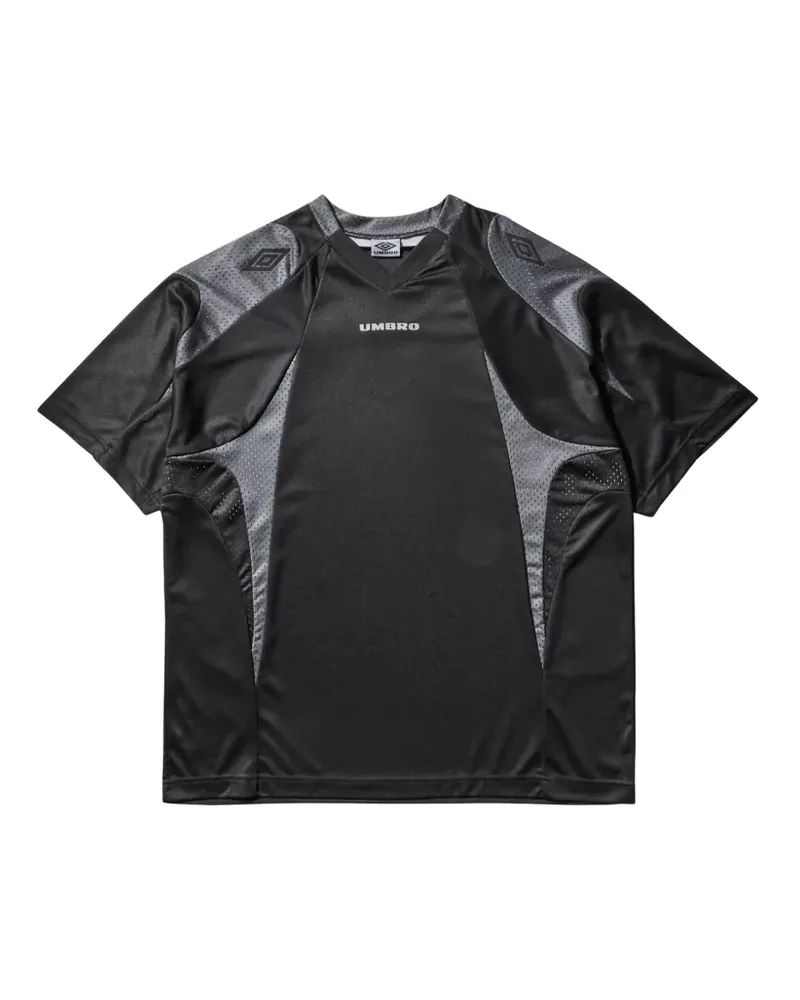 Umbro T-Shirt mit V-Ausschnitt - Schwarz Schwarz