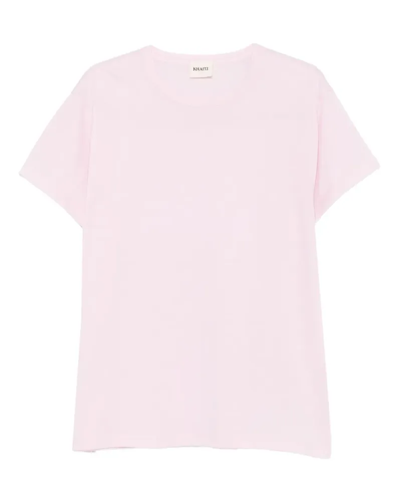 KHAITE T-Shirt mit rundem Ausschnitt - Rosa Rosa