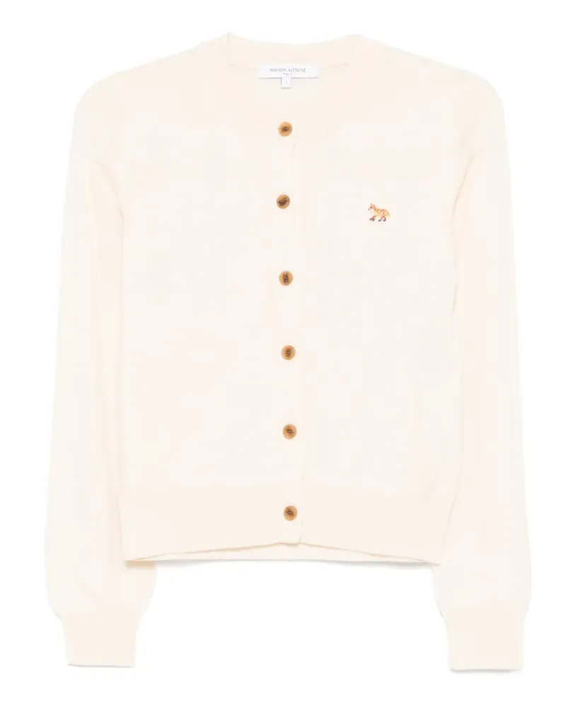 Kitsuné Geknöpfter Cardigan mit Fuchs-Stickerei - Nude Nude