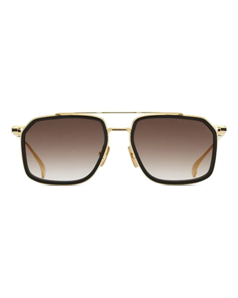 DITA Lineage geometric-frame sunglasses - Gold Gold