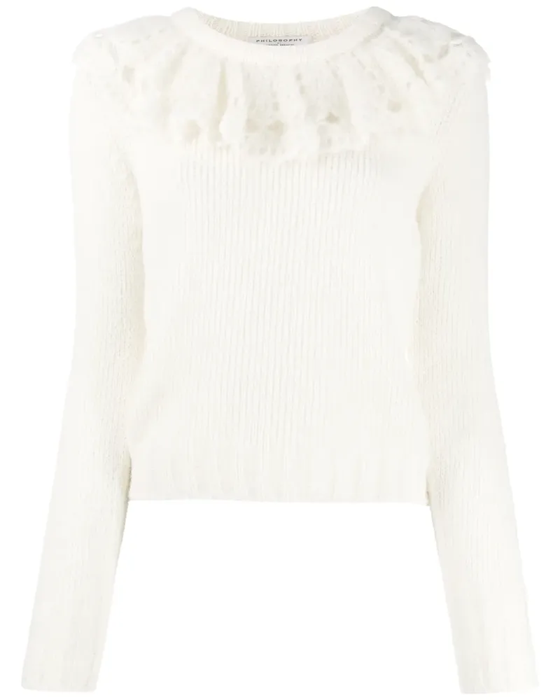 Philosophy Di Lorenzo Serafini Pullover mit Rüschenkragen - Nude Nude