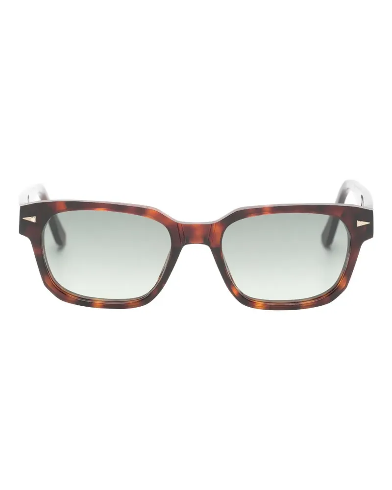 AHLEM Sedaine Sonnenbrille mit eckigem Gestell - Braun Braun