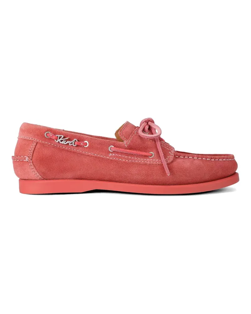 Kurt Geiger Segelschuhe aus Wildleder mit Schleife - Rosa Rosa