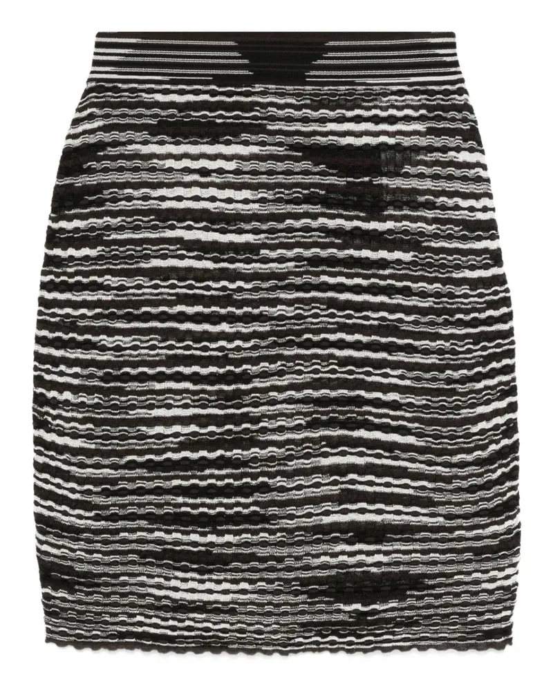 Missoni Gerippter Rock mit Streifen - Braun Braun