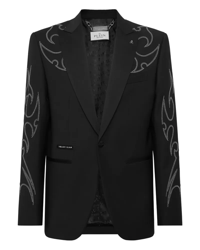 Philipp Plein Besticktes Sakko - Schwarz Schwarz