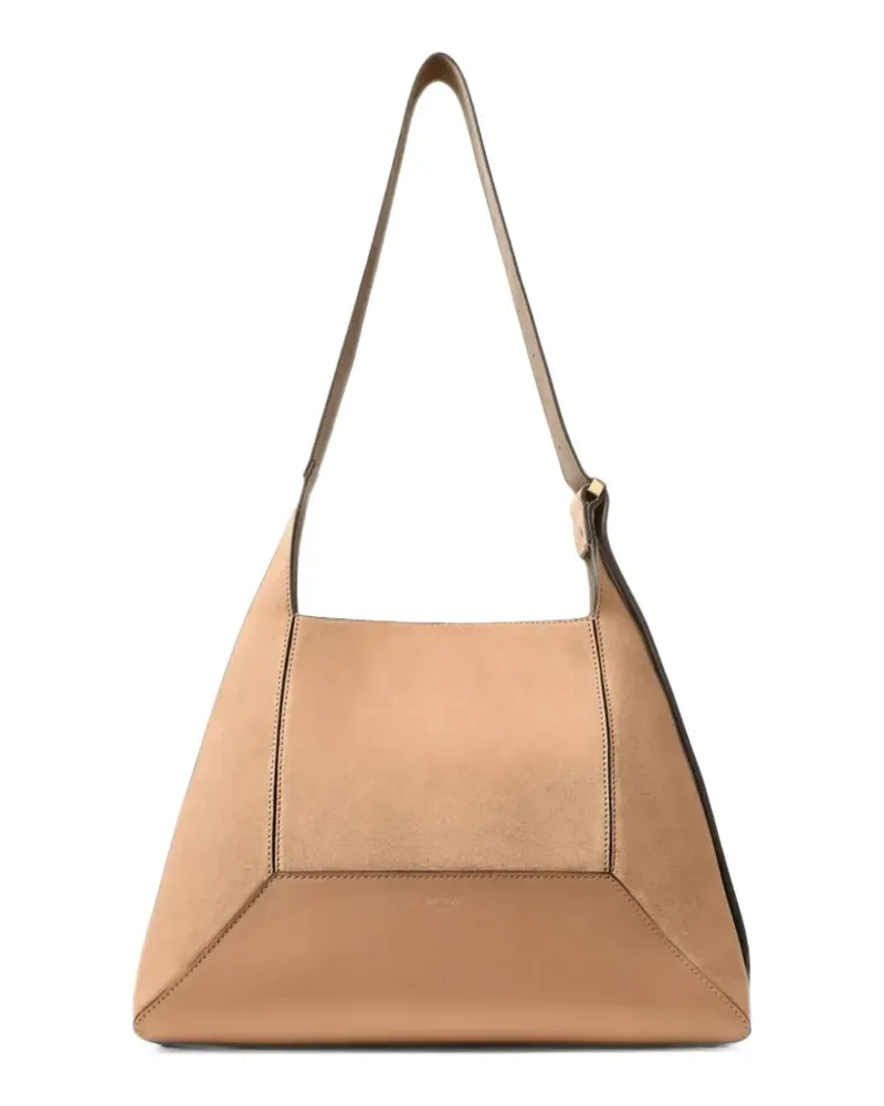 Jimmy Choo Diamond suede shoulder bag - Braun Braun