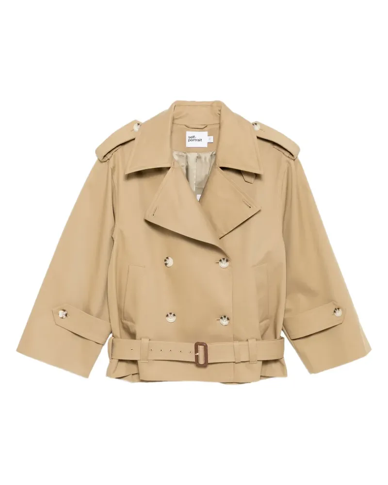 Self-Portrait Trench Jacke - Nude Nude