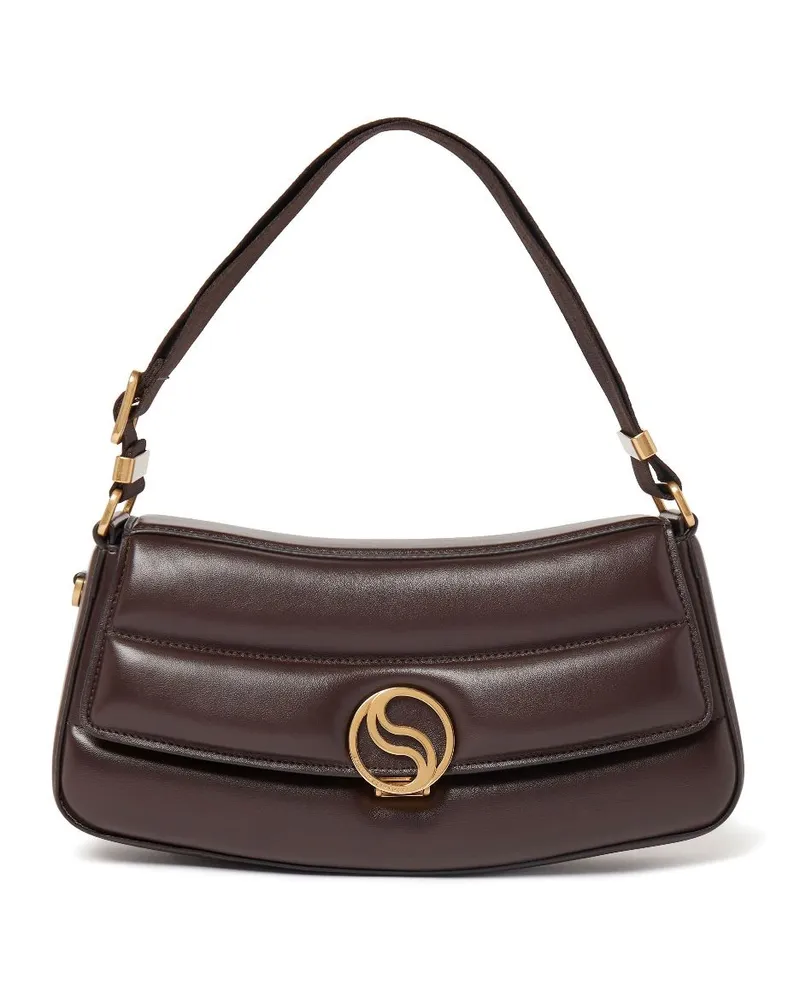 Stella McCartney Gesteppte S-Wave Schultertasche - Braun Braun
