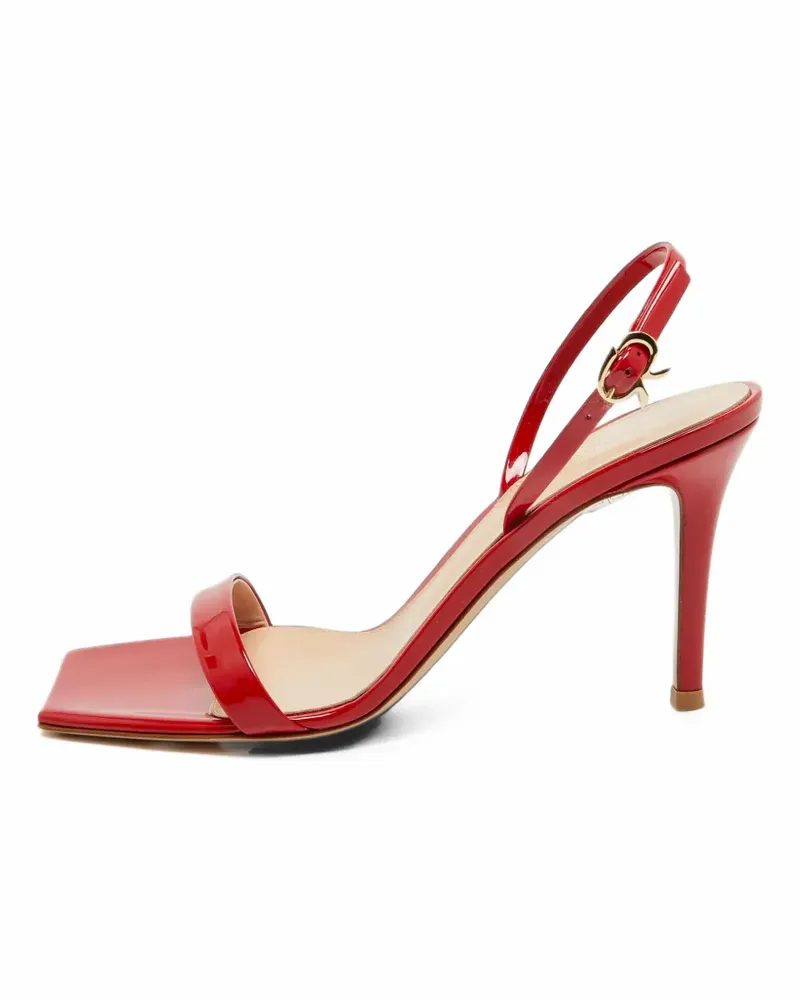 Gianvito Rossi Ribbon Slingback-Sandalen - Rot Rot