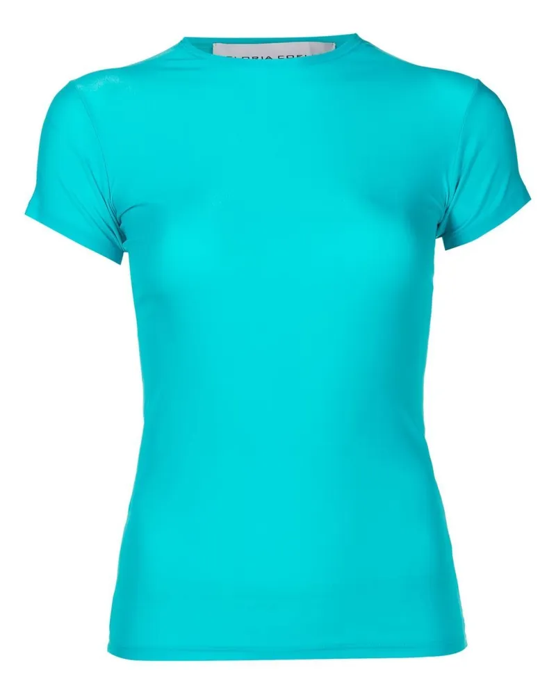 Gloria Coelho Schmales T-Shirt - Blau Blau