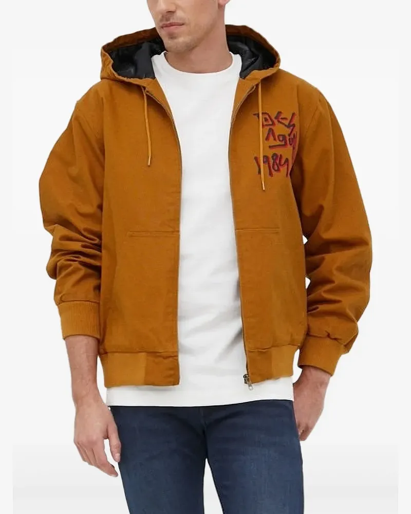 Desigual Kapuzenjacke mit grafischem Print - Orange Orange