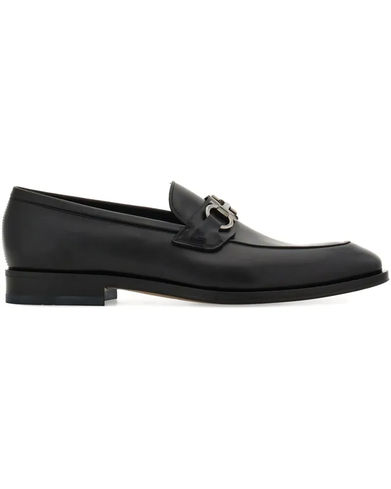Ferragamo Loafer mit Gancini-Spange - Schwarz Schwarz