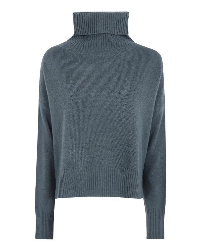 MA'RY'YA roll-neck knitted sweater - Blau Blau