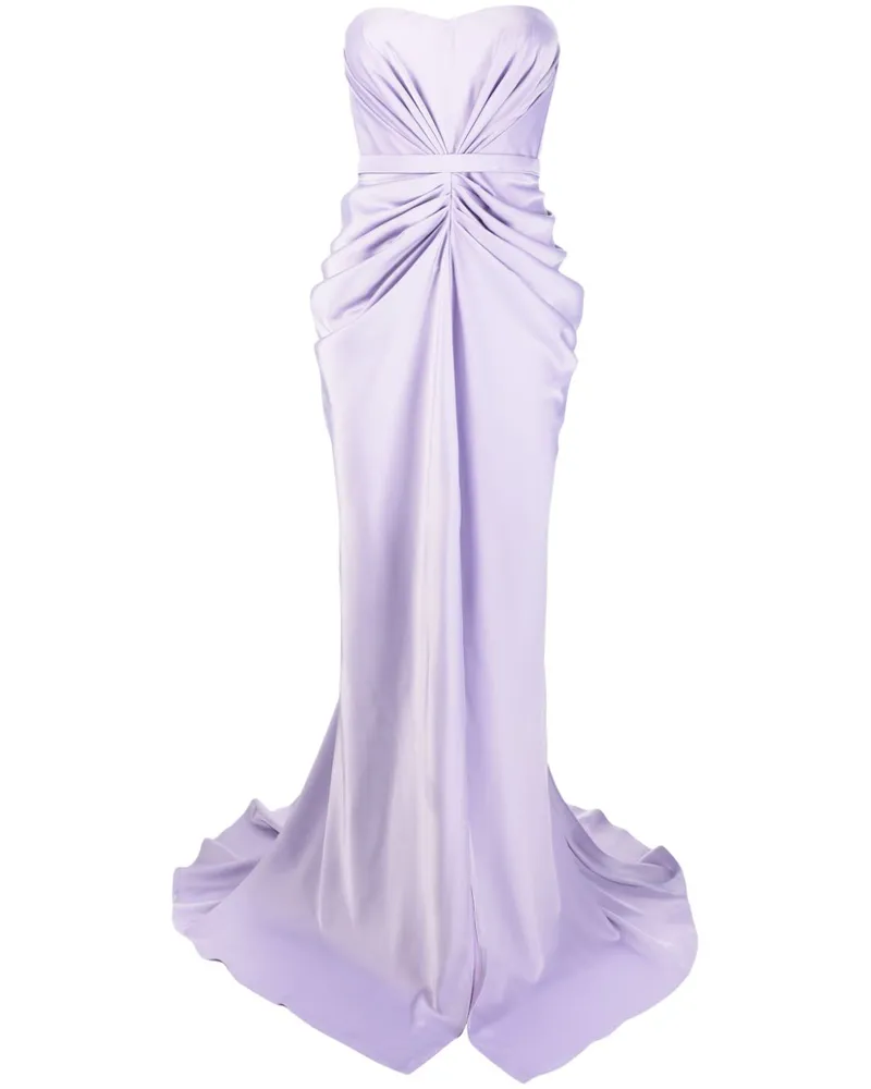 Ana Radu Gerafftes Abendkleid - Violett Violett