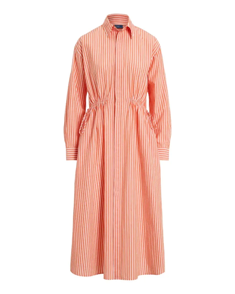 Ralph Lauren Gestreiftes Hemdkleid - Orange Orange