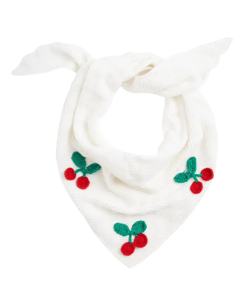 Chinti & Parker Cherry Bandana - Weiß Weiß